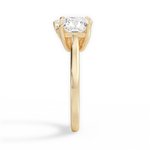 Esther Radiant Cut Lab Grown Diamond 18Kt Yellow Gold Engagement Ring - View 2