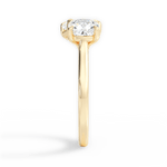 Lila Radiant Cut Lab Grown Diamond 18Kt Yellow Gold Engagement Ring - View 2