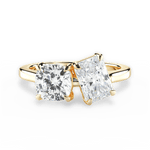 Lila Radiant Cut Lab Grown Diamond 18Kt Yellow Gold Engagement Ring