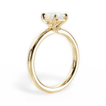 Angela Radiant Cut Lab Grown Diamond 18Kt Yellow Gold Engagement Ring - View 2