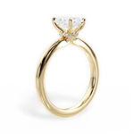 Cara Radiant Cut Lab Grown Diamond 18Kt Yellow Gold Engagement Ring - View 2
