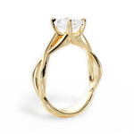 Aubrey Radiant Cut Lab Grown Diamond 18Kt Yellow Gold Engagement Ring - View 3