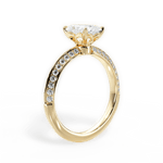 Gail Radiant Cut Lab Grown Diamond 18Kt Yellow Gold Engagement Ring - View 3