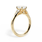 Cecilia Radiant Cut Lab Grown Diamond 18Kt Yellow Gold Engagement Ring - View 4