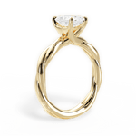 Bianca Radiant Cut Lab Grown Diamond 18Kt Yellow Gold Engagement Ring - View 3