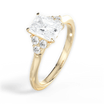 Celeste Radiant Cut Lab Grown Diamond 18Kt Yellow Gold Engagement Ring - View 4