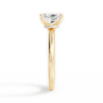 Cara Radiant Cut Lab Grown Diamond 18Kt Yellow Gold Engagement Ring - View 3