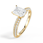 Gail Radiant Cut Lab Grown Diamond 18Kt Yellow Gold Engagement Ring - View 4