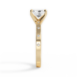 Carla Radiant Cut Lab Grown Diamond 18Kt Yellow Gold Engagement Ring - View 4