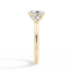 Celeste Radiant Cut Lab Grown Diamond 18Kt Yellow Gold Engagement Ring - View 3