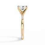 Bonnie Radiant Cut Lab Grown Diamond 18Kt Yellow Gold Engagement Ring - View 4