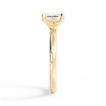 Angela Radiant Cut Lab Grown Diamond 18Kt Yellow Gold Engagement Ring - View 3