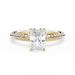Gail Radiant Cut Lab Grown Diamond 18Kt Yellow Gold Engagement Ring