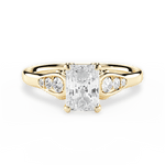 Cecilia Radiant Cut Lab Grown Diamond 18Kt Yellow Gold Engagement Ring