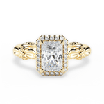 Erica Radiant Cut Lab Grown Diamond 18Kt Yellow Gold Engagement Ring