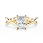 Aubrey Radiant Cut Lab Grown Diamond 18Kt Yellow Gold Engagement Ring