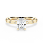 Carla Radiant Cut Lab Grown Diamond 18Kt Yellow Gold Engagement Ring