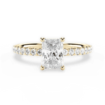 Elsie Radiant Cut Lab Grown Diamond 18Kt Yellow Gold Engagement Ring