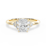 Celeste Radiant Cut Lab Grown Diamond 18Kt Yellow Gold Engagement Ring