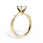 Carla Round Cut Lab Grown Diamond 18Kt Yellow Gold Engagement Ring - View 4
