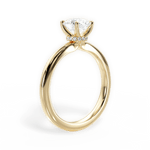 Cara Round Cut Lab Grown Diamond 18Kt Yellow Gold Engagement Ring - View 4