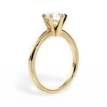 Bella Round Cut Lab Grown Diamond 18Kt Yellow Gold Engagement Ring - View 2