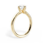 Ashley Round Cut Lab Grown Diamond 18Kt Yellow Gold Engagement Ring - View 2