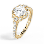 Joyce Round Cut Lab Grown Diamond 18Kt Yellow Gold Engagement Ring - View 4
