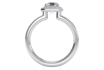 Karen Asscher Cut Lab Grown Diamond 14Kt White Gold Engagement Ring - View 2