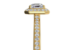 Karen Asscher Cut Lab Grown Diamond 18Kt Yellow Gold Engagement Ring - View 3