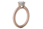 Brianna Asscher Cut Lab Grown Diamond 18Kt Rose Gold Engagement Ring - View 3