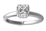 Brianna Asscher Cut Lab Grown Diamond Platinum Engagement Ring - View 2