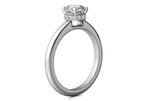 Brianna Asscher Cut Lab Grown Diamond Platinum Engagement Ring - View 3