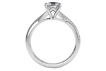 Elise Asscher Cut Lab Grown Diamond 18Kt White Gold Engagement Ring - View 2