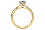 Elise Asscher Cut Lab Grown Diamond 18Kt Yellow Gold Engagement Ring - View 2