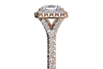 Judy Asscher Cut Lab Grown Diamond 18Kt Rose Gold Engagement Ring - View 2