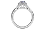 Judy Asscher Cut Lab Grown Diamond 18Kt White Gold Engagement Ring - View 3