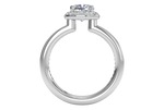 Karen Cushion Cut Lab Grown Diamond 18Kt White Gold Engagement Ring - View 2
