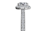 Karen Cushion Cut Lab Grown Diamond 14Kt White Gold Engagement Ring - View 3