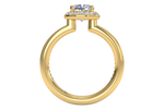 Karen Cushion Cut Lab Grown Diamond 18Kt Yellow Gold Engagement Ring - View 2