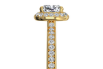 Karen Cushion Cut Lab Grown Diamond 18Kt Yellow Gold Engagement Ring - View 3
