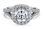 Kelly Cushion Cut Lab Grown Diamond 18Kt White Gold Engagement Ring - View 4