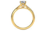 Elise Cushion Cut Lab Grown Diamond 18Kt Yellow Gold Engagement Ring - View 2