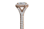 Judy Cushion Cut Lab Grown Diamond 18Kt Rose Gold Engagement Ring - View 2