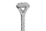 Judy Cushion Cut Lab Grown Diamond 18Kt White Gold Engagement Ring - View 2