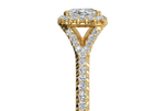 Judy Cushion Cut Lab Grown Diamond 18Kt Yellow Gold Engagement Ring - View 2