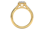 Judy Cushion Cut Lab Grown Diamond 18Kt Yellow Gold Engagement Ring - View 3