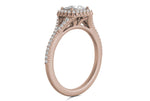 Kate Cushion Cut Lab Grown Diamond 18Kt Rose Gold Engagement Ring - View 2