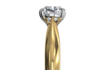 Camila Cushion Cut Lab Grown Diamond 18Kt Yellow Gold Engagement Ring - View 2