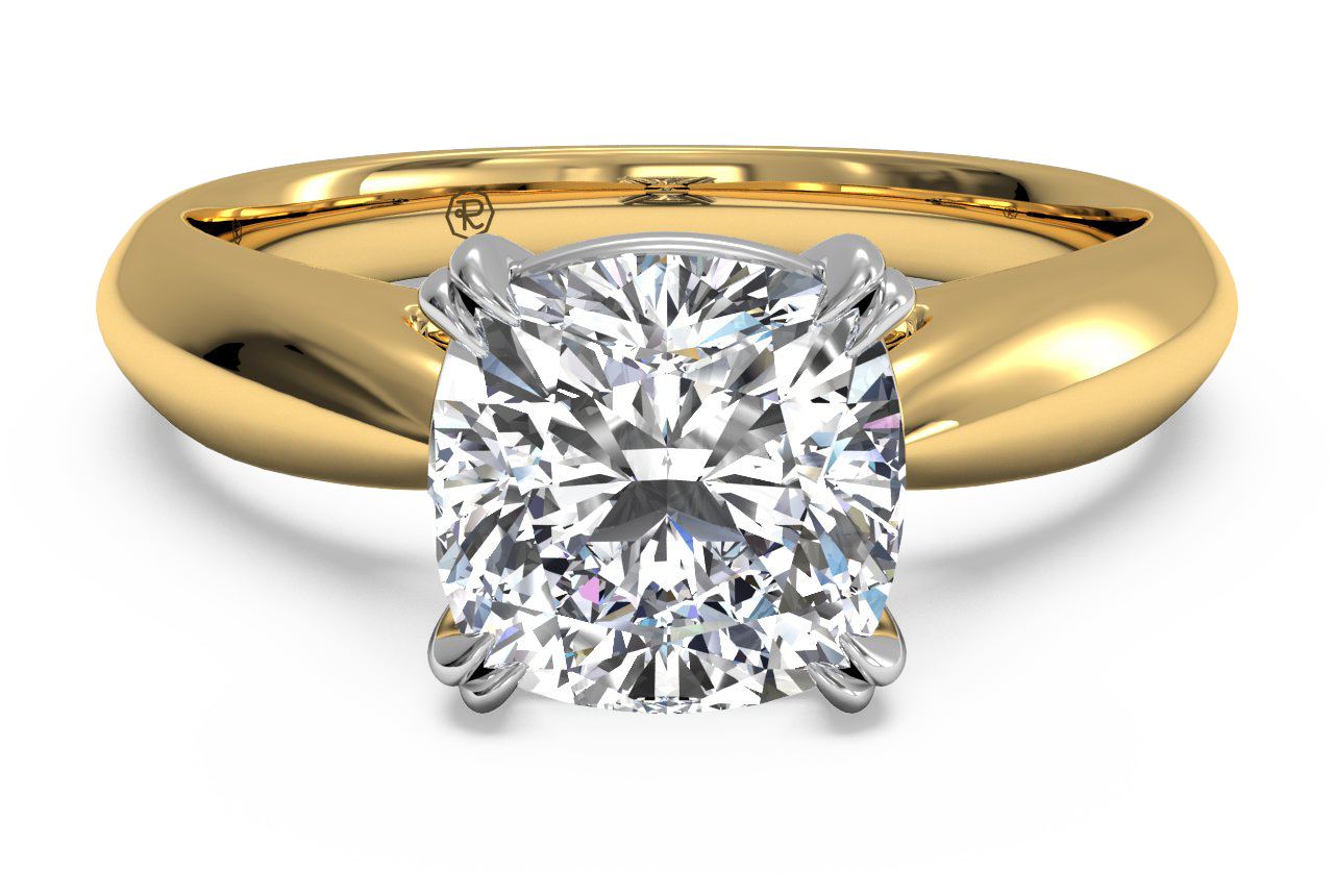 Camila Cushion Cut Lab Grown Diamond 18Kt Rose Gold Engagement Ring